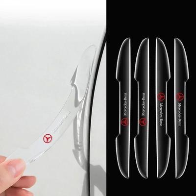 4PCS Car Door Transparent Bumper Guard Anti-Collision Protector For Mercedes Benz B/C/E/S Class A Class C200L GLC GLE CLA O8