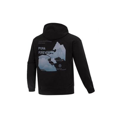 Puma Китайський Національний Стиль Новорічна Серія Bz Zaozhi Худі Вишивка Логотипу Принт на Спині Повсякденна Толстовка з Капюшоном Чоловічі худі Чорний 539593-01
