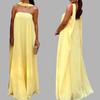 Spring New Arrival Women's Elegant Solid Color Strapless Splicing Evening Party Dress, European American Style Crossborder Women Clothing
