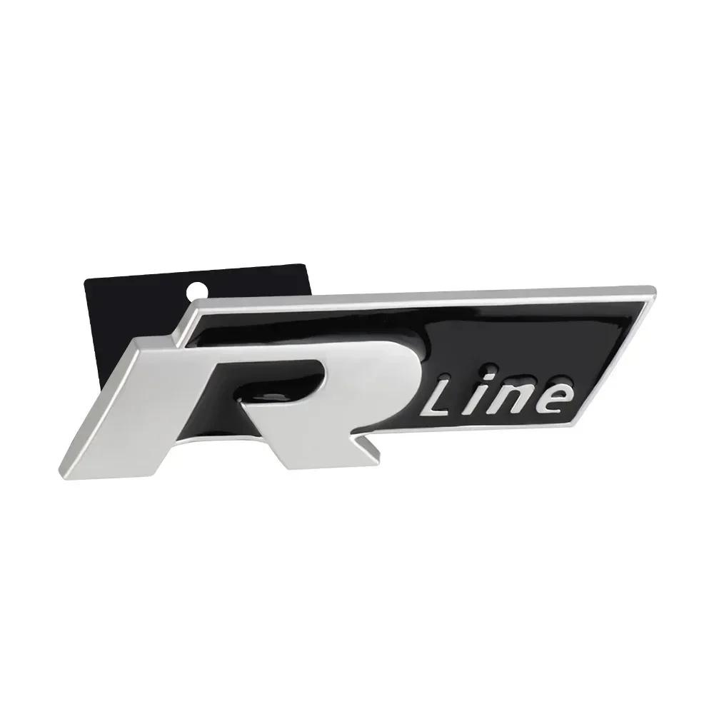 

VW 2026 Hot 3D Metal Car Logo R RLine Front Grille Emblem Badge Sticker For Volkswagen VW Golf R R32 MK7 MK7.5 MK8 Polo GTI GTE Grill Emblem