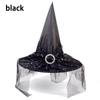 Halloween Hat Witch Decoration Props Adult and Child Cosplay Witch Mesh Headdress Magic Hat