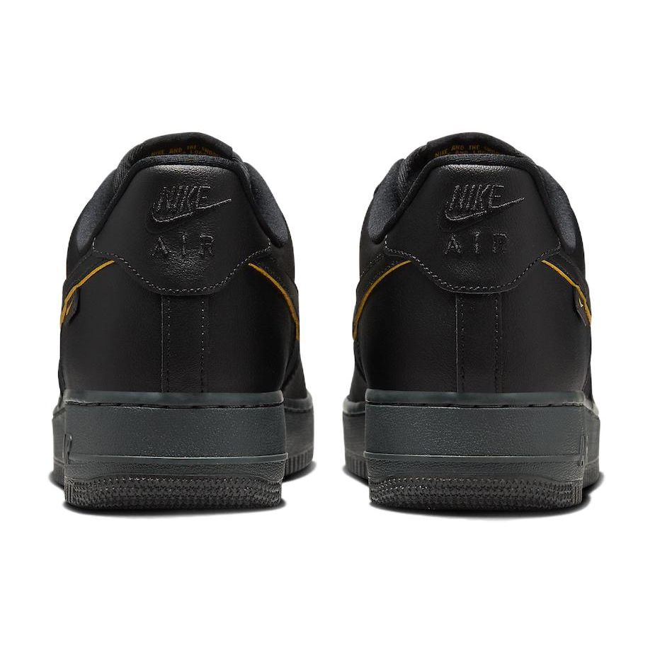 Nike Air Force 1 07 Black University Gold Men Sneakers Dark-Smoke-Grey FZ4617-001