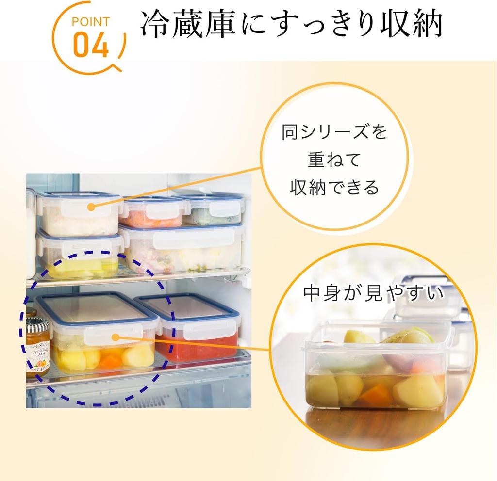 Iwasaki Kogyo Lustroware Easy Care Storage Set of Microwave and Dishwasher Heat Made in Japan Containers, 2.0L, 2, Safe, Airtight, Resistant,