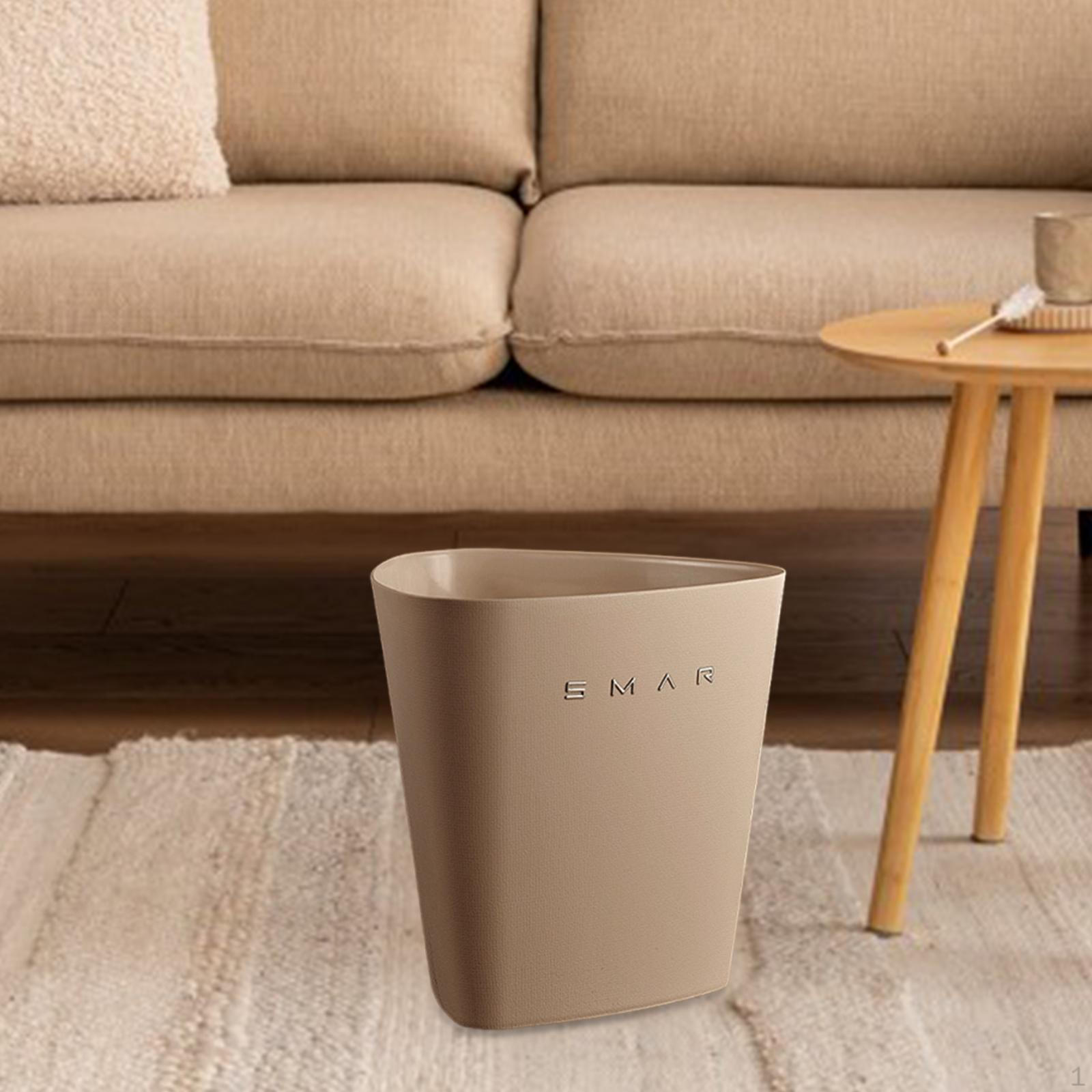 

Trash Can Container Bin Stylish Creative Decorative Garbage Open Top for Home Living Room Dorm