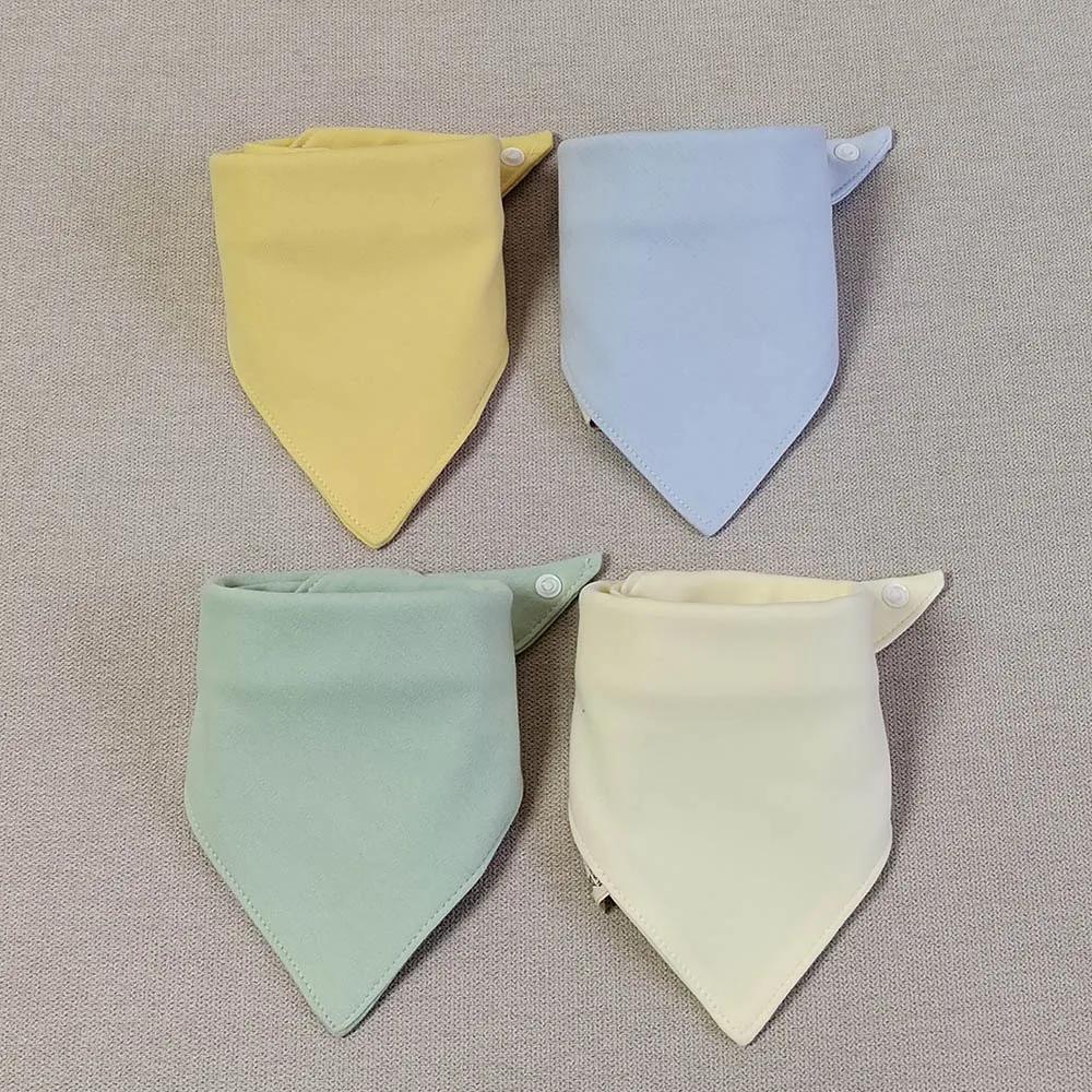 4 Pieces Baby Feeding Bibs Triangle Cotton Cartoon Newborn Baby Bandana Bib Saliva Towel Burp Cloth Infant Boy Girl Slabber
