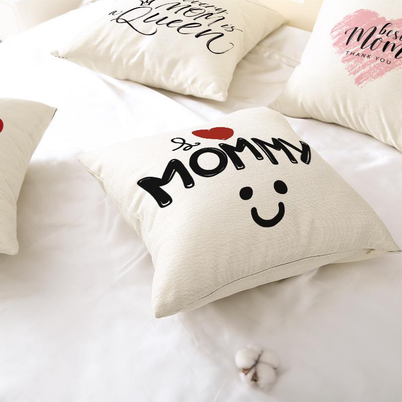 New Home Decoration Products Mother's Day Pillow Pillow Cover Polyester Sofa Cushion Cover