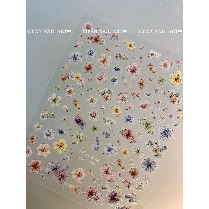 

Yifannail [Artificial Dried Flower] Spring Jardin Monet ~ Ultra-Thin Dried Flower Nail Sticker J234 J234-1. [Artificial dried flower sticker. 1]]