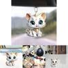 Charming Acrylic Animal Hanging Ornament For Car Interior Decoration In Vibrant Style
