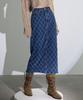 Urban Dress Quilting Long Denim Skirt Black