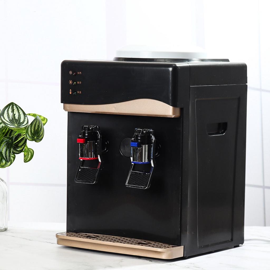 220V 550W Electric Water Dispenser Desktop Cold Hot Ice Water Cooler Heater Drinking Fountain for Home Office Coffee Tea Bar