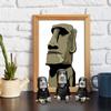 Unique Statue with Red Hoodie Decor, Perfect for Office, Garden, or Desk Ornament
