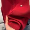 Damen Rot Kragenlos Ärmellos Oberbekleidung Strick Camisole Sommer Hochwertig Stilvoll Einzigartig Kein Gleicher Stil Top