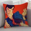 Anime Lupin The Third Soft Comfortable Pillow Case Cartoon For Sofa Living Cat Room Home Office Retro Decor Protective Cover