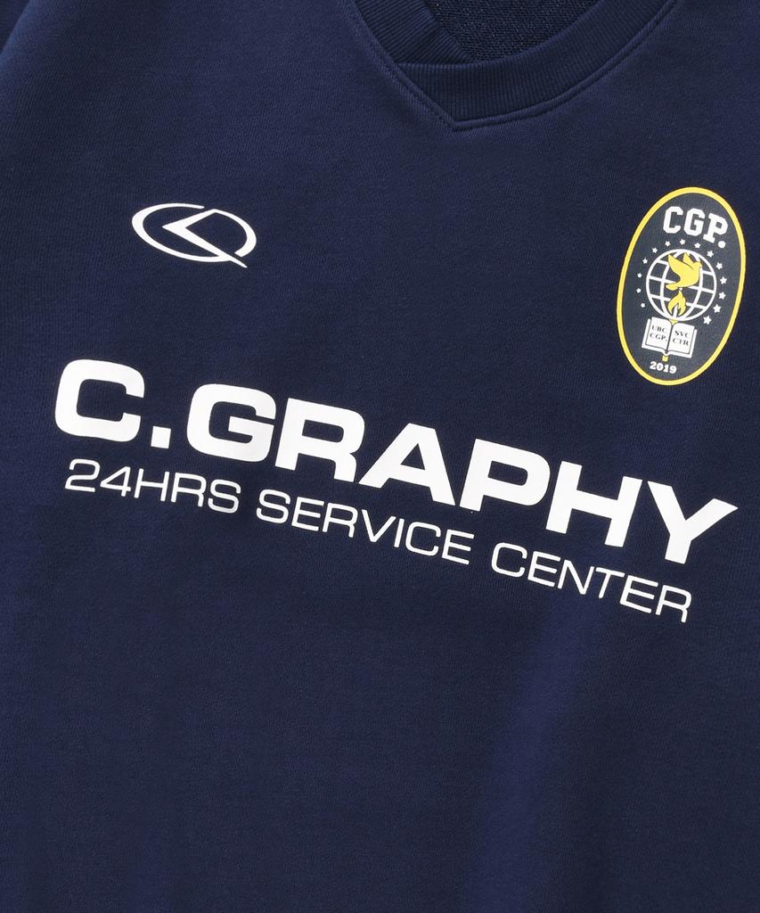 CGP 24H Track V-Neck Sweatshirt_Dark Navy