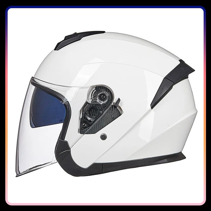 3/4 Open Face Motorcycle Helmets Racing Electric Jet Helmet Men Women Open Half Face Helmet Moto Street Four Seasons DOT