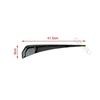 Glossy Black Car Body Side Fender Vent Air Wing Cover Moldings Trim 1pair