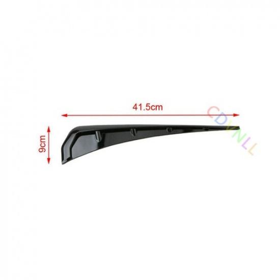 Glossy Black Car Body Side Fender Vent Air Wing Cover Moldings Trim 1pair