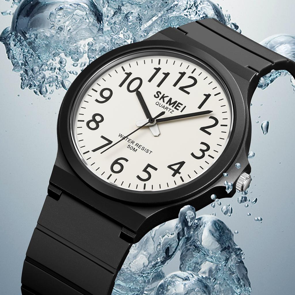 Skmei 2108 Watch For Male Time Clock Reloj Hombre for Fashion Men Quartz Wristwatches Mens New Simple TPU Strap 3Bar Waterproof