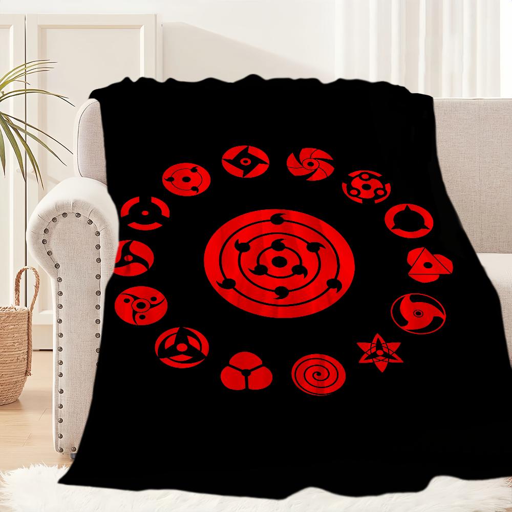 A-Akatsuki Cool N-Naruto-es Anime Blanket Blanket for Couch Sofa Travel Home Hiking Picni Bed Beding Flannel Blanket gift