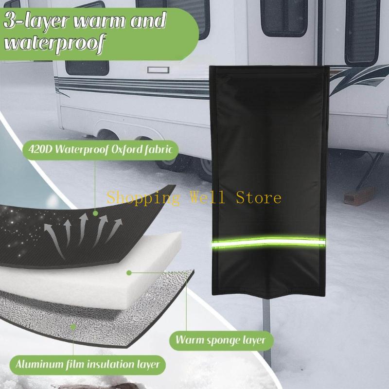 KX4B Reusable Outdoor Faucet Covers Winter Freeze Protective Pipe Insulation