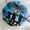 1 PC Automatic Folding Umbrella - Jujutsu Kaisen Pattern Portable Foldable Design With 8 Ribs Christmas Birthday Gifts