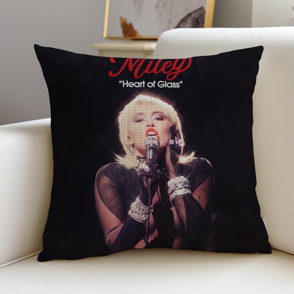 Rebellious MMiley CyrusS Cushion Cover Pcs Linen Throw Pillow Covers X X Modern Home Decor