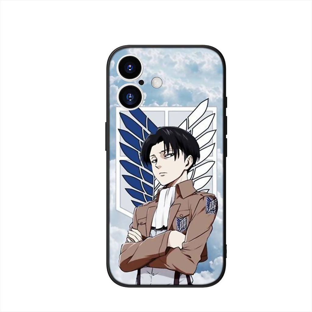 Eren Jaeger levi Attack on titan Phone Cover Case for Apple iPhone 16 15 14 Plus 13 12 Mini 17 Pro Max + 16E Air 16+ ProMax