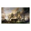 Vintage Oil Painting Poster The Battle of Trafalgar Painting Wall Art Prints Canvas Painting for Gallery Home Living Room Decor