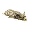 Antique Brass Corgi Dog Micro Carving Handicraft Creative Metal Dog Tabletop Decoration Antique Home Decoration Dog Tea Pet