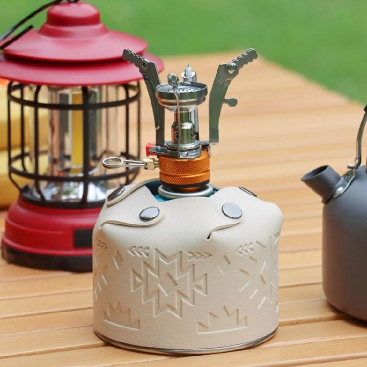 PU Gas Cylinder Cover Propane Tanks Cover Outdoor Hiking Camping Gas Tanks Storage Pouches Gas Cylinder Protective Cover