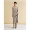 Lapli Check Pattern Back Strap Dress Lpopf025001