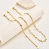18K Gold Plated Stainless Steel Simple Wind Strap Chain Necklace Ladies Versatile Clavicle Chain Nc-2517