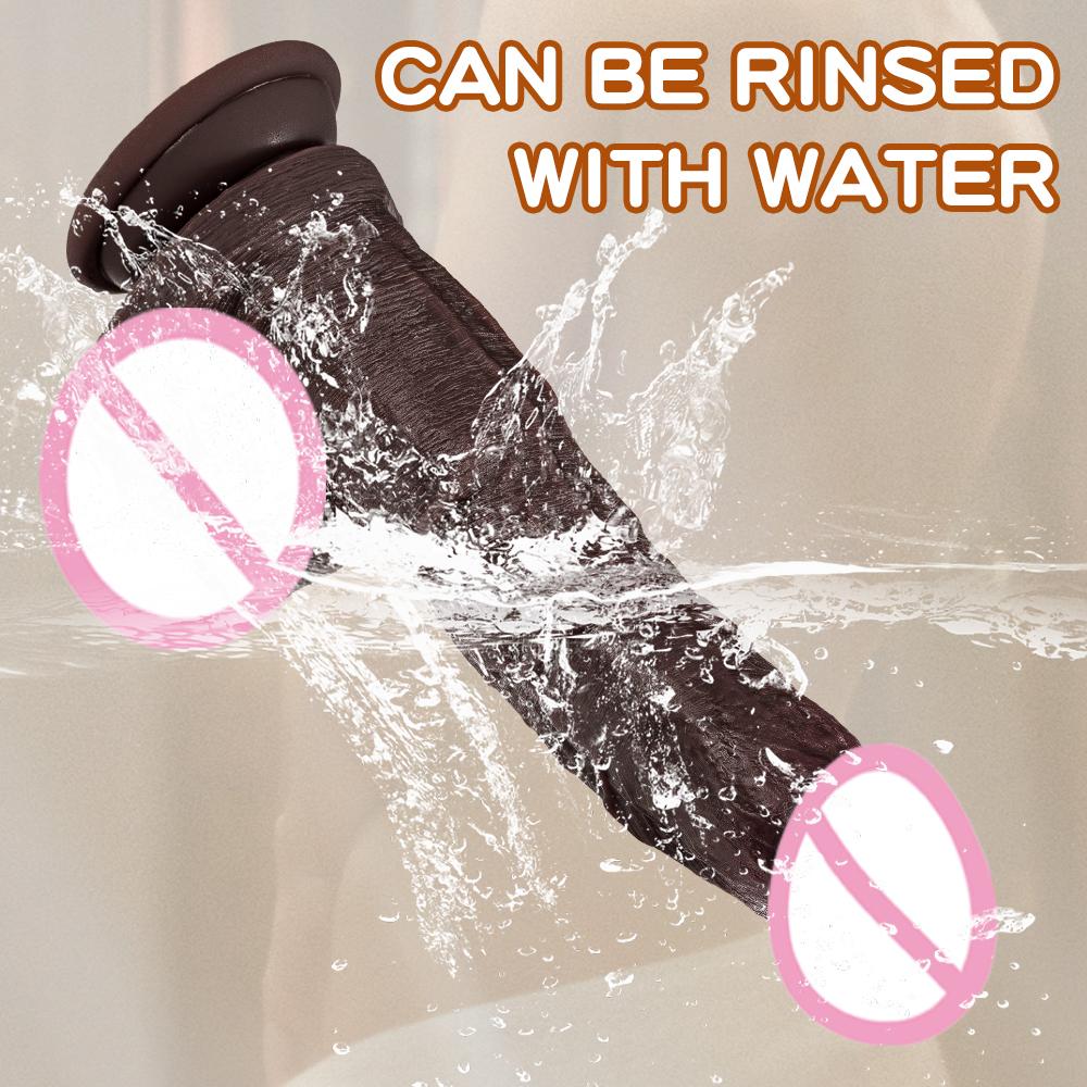 Sexy Adult Toy Dildo Realistic Manual Silicone Dildo for Women Clitoral Vagina Stimulation Anal Massager with Strong Suction Cup