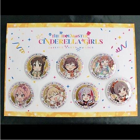 

THE IDOLM@STER CINDERELLA GIRLS 2ndLIVE PARTY M@GIC!! Idolmaster Cinderella Girls [Cinderella 2ndLIVE] Can Badge Set of 7 Passion