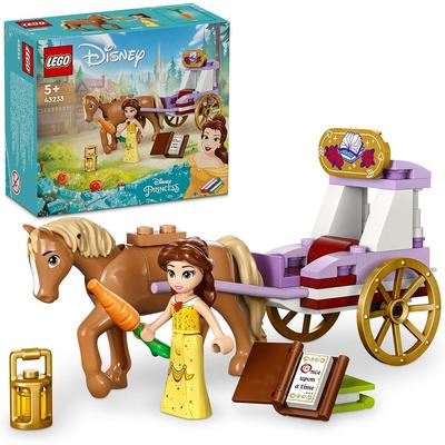 LEGO Disney Princess Belle's Storytime Carriage Toy Building Set for Kids Ages 5-8 Educational Play Blocks 43233