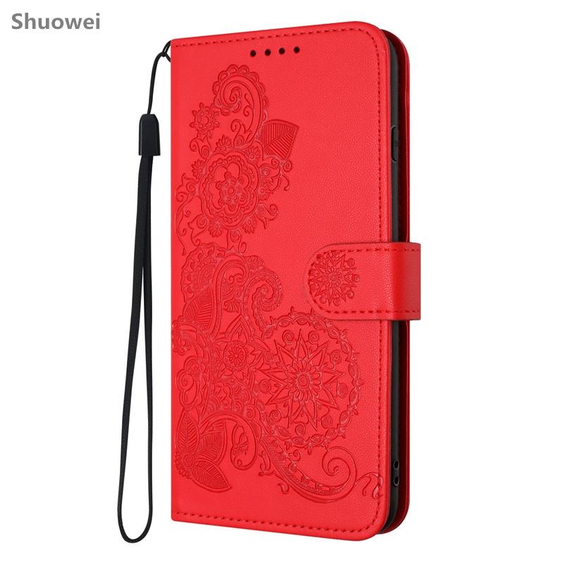 Für Motorola Moto E14 E15 E20 E22 E30 E40 Edge 50 60 Fusion Pro 2022 2024 2025 4G 5G Handyhülle Kartenfach Leder Klapp Brieftasche Cover