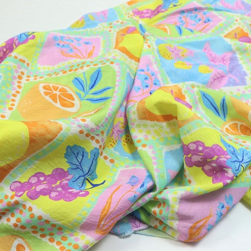 Summer Children's Clothing DIY Floral Print Cotton Fabric Skirt Sleeveless Dress Cardigan Fabric for Kids Handmade Crafts