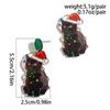 Jewelry Elk Pendant Cat Xmas Earrings Studs Fashion Quicksand Dangle Earrings  New Year