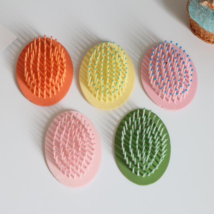 Korean Cute Air Cushion Mini Comb for Women & Girls - Travel Portable Massage Brush