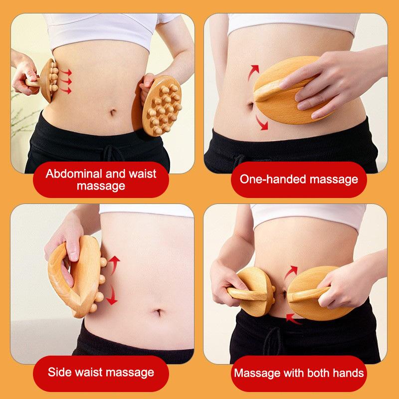 Wood Therapy Fascia Release Massage Tools Wooden Massage Brush Gua Sha Body Sculpting Tool Smooth The Meridians And Massage