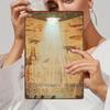 Vintage Ägyptisches Blechschild Wandkunst Heimdekor Metallposter Hängendes Schild