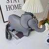 Stylish Women Shoulder Handbags Creative Elephant Funny Solid Color Female Wristlet Single Shoulder Crossbody Bag