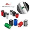 4Pcs Car Tire Valve Caps Metal Styling Tyre Air Stems Cover For GR Gazoo Racing Supra Corolla Parts Sport 86 Yaris Grmn