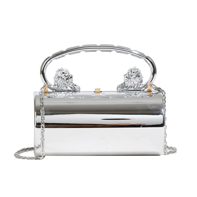 Acrylic bag women's 2025 new European and American candy color portable ins fashion niche versatile chain cylinder bag