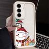 Christmas Snowman TPU Case For Samsung Galaxy S24 S23 Ultra S24 S21 FE S22 Plus A55 A54 A15 A14 A35 A25 A53 5G Soft Phone Cover