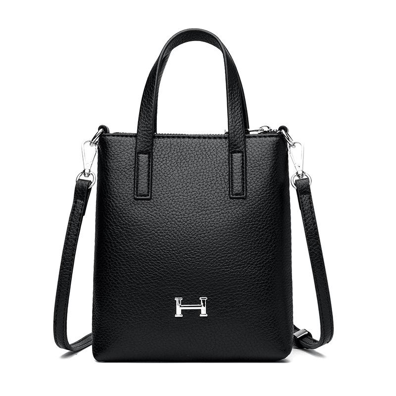 Single-shoulder Bag Large-capacity Women's Bucket Bag Detachable Shoulder Strap Retro Handbag
