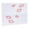 100x38cm Car Body Side Sticker PVC Decals DIY Sport Styling Decoration Auto Truck Racing Accessories White Red