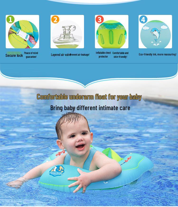 Swimbobo Cross-Border Baby Swim Float Ring - Outdoor Armpit Swim Ring for Children