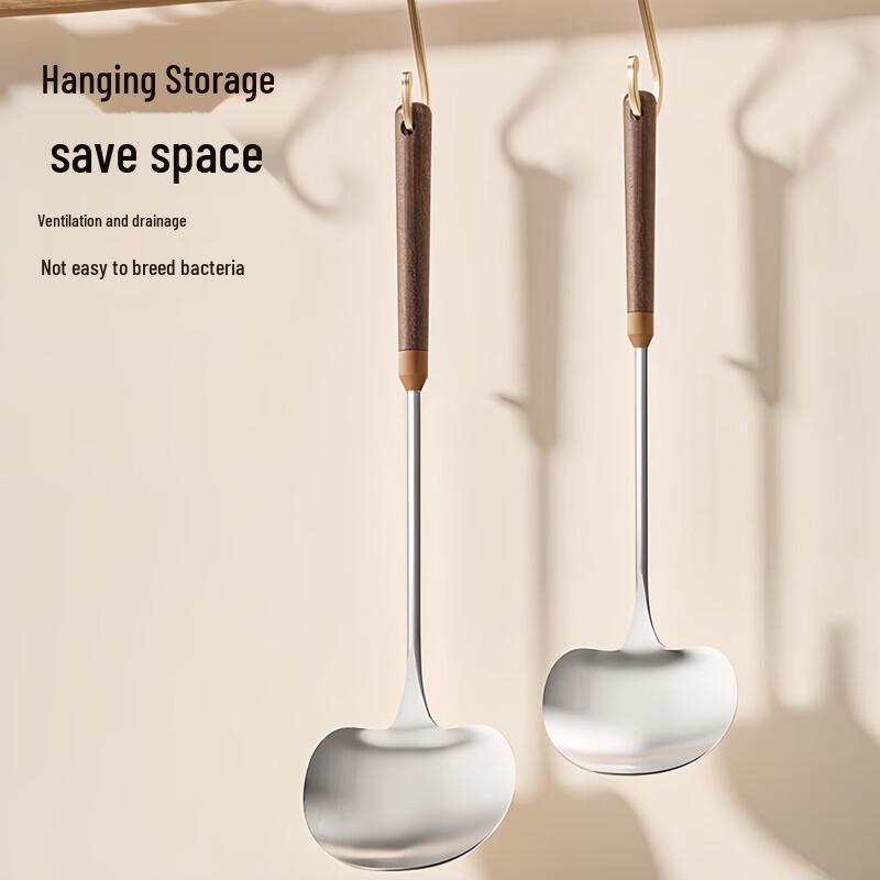 Aishida Stainless Steel Mushroom Spatula Ladle