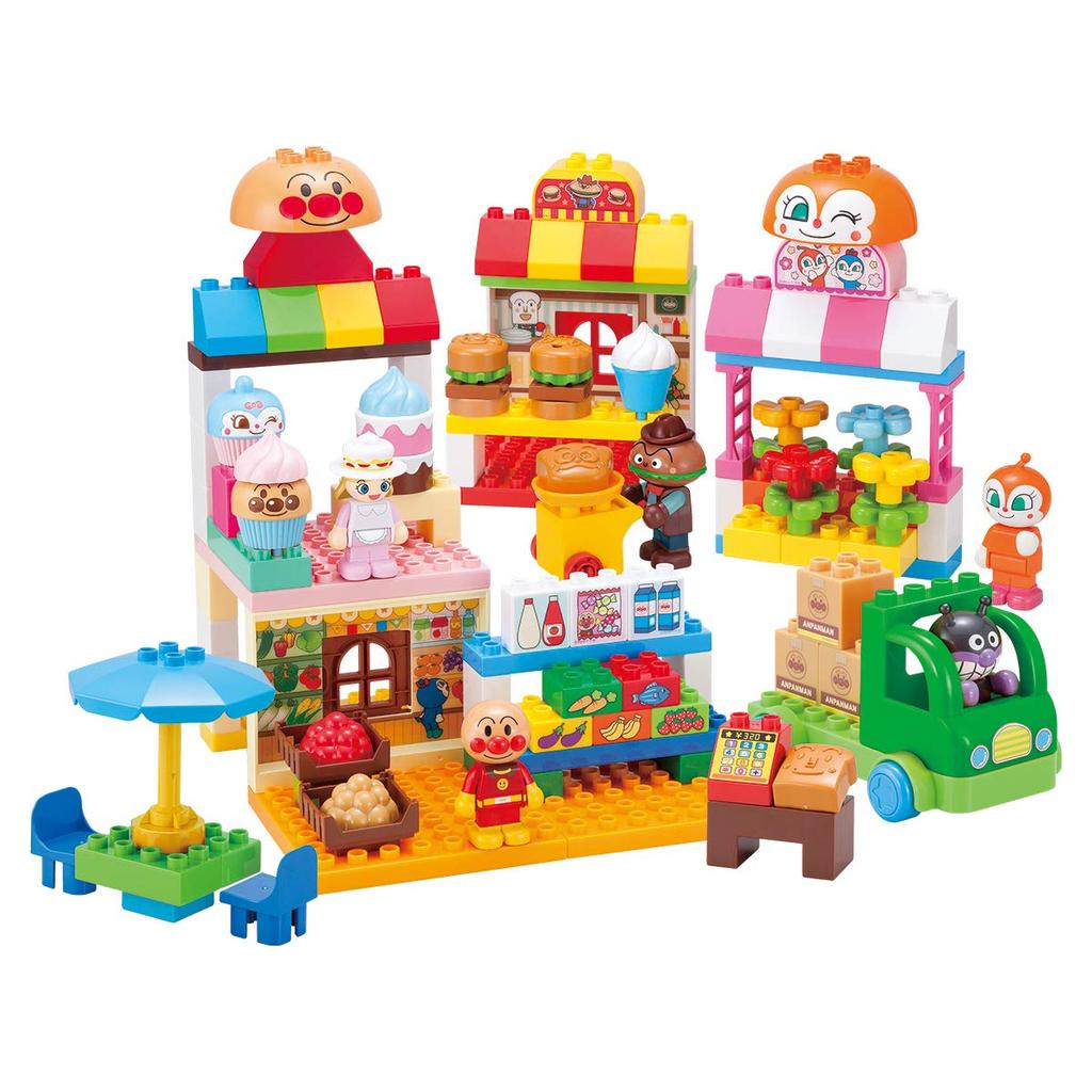 BANDAI Anpanman Block Lab Anpanman and everyone's show plenty of block DX